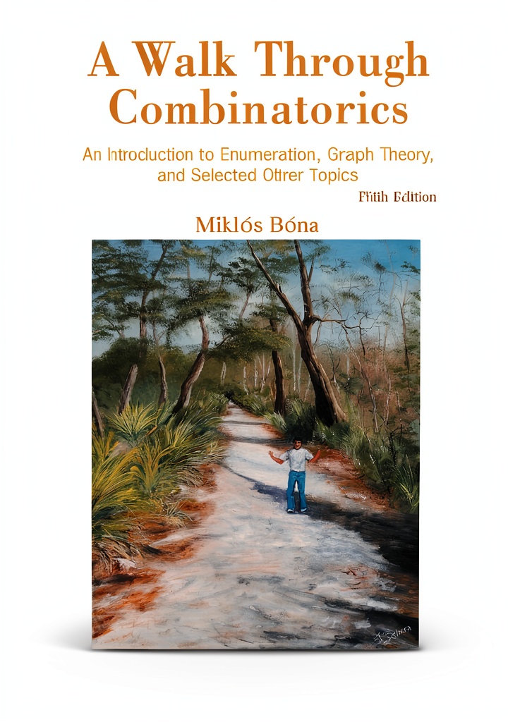 Reading Graph Theory Combinatorics Kindle Edition on a laptop in a university library