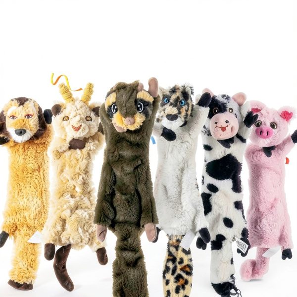 SHARLOVY Dog Squeak Toys Plush Crinkle No Stuffing Small-6