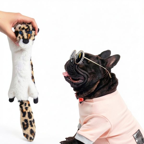 SHARLOVY Dog Squeak Toys Plush Crinkle No Stuffing Small-5