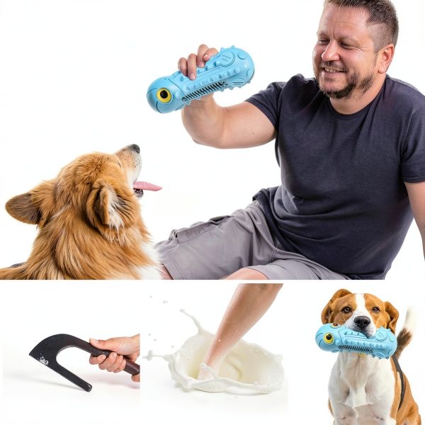 Dog Chew Toy ZIKATON Natural Rubber Squeaker-4