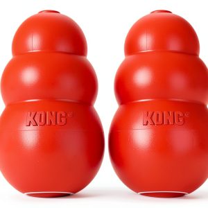KONG Classic Dog Chew Toy Red Rubber Durable-0