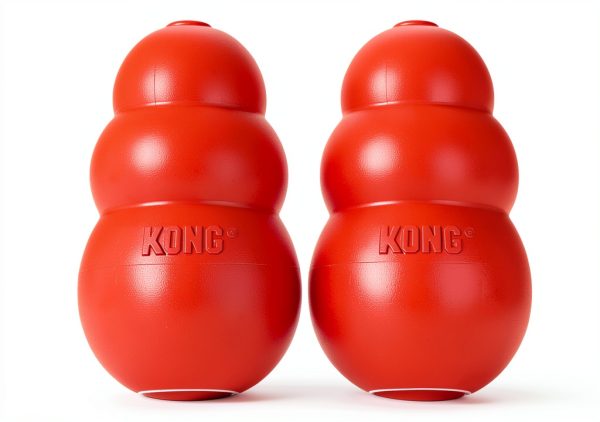 KONG Classic Dog Chew Toy Red Rubber Durable-0