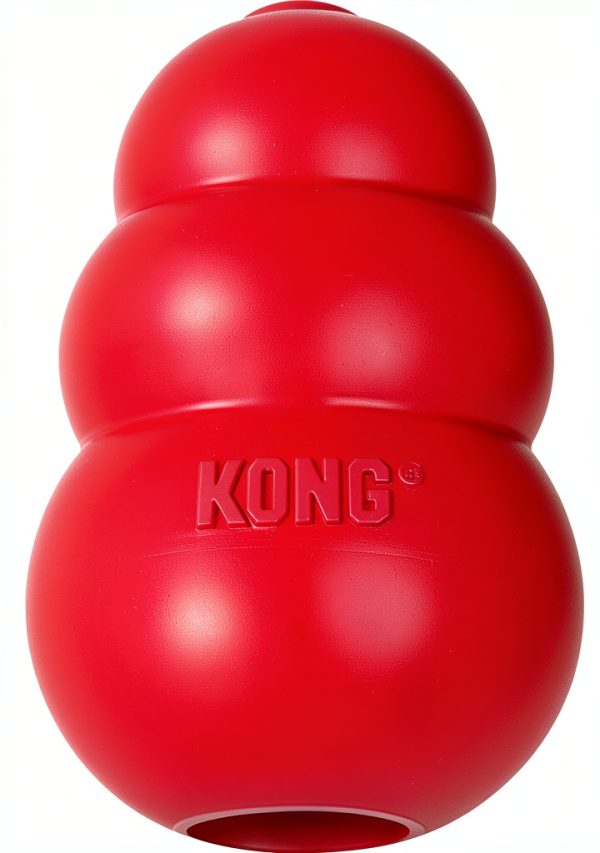 KONG Classic Dog Chew Toy Red Rubber Durable-0