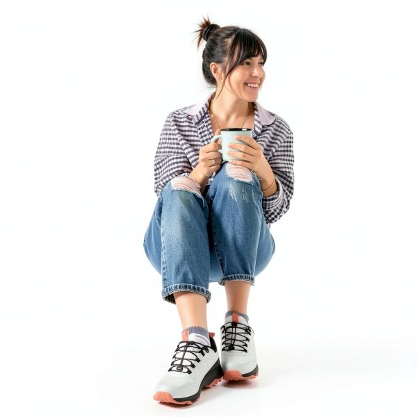 Women's Waterproof Hiking Sneakers by NORTIV 8 Grey Pink Size 9.5-7