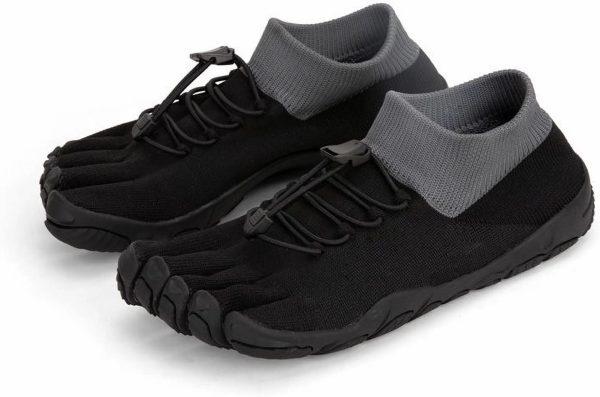 Barefoot Five-Toed Fitness Shoes Black Hiking Sneakers Zero-Drop-6