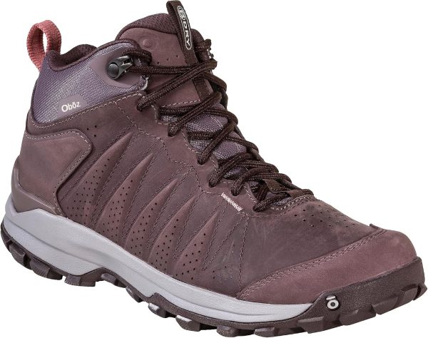 Oboz Women's Sypes Mid Leather B-Dry Waterproof Hiking Shoe-1